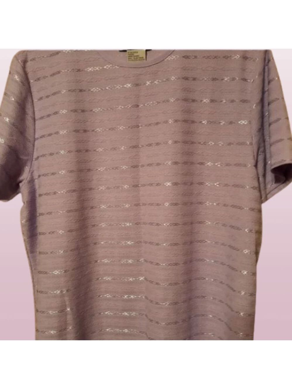 Sag Harbor Light Purple Top Shirt‎ Size Large. Pre-loved in Good Condition